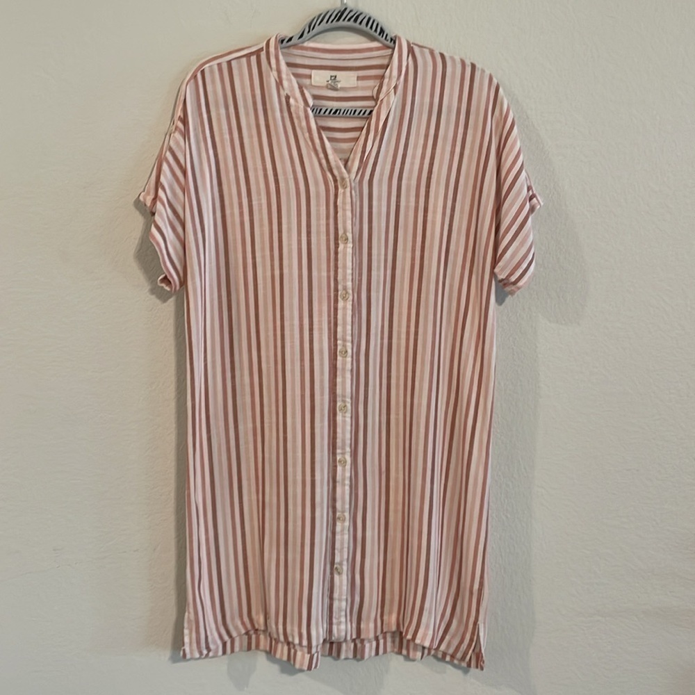 Thread & Supply Pink and White Striped Mini Dress